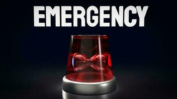 el emergencia lámpara para rescate concepto 3d representación foto