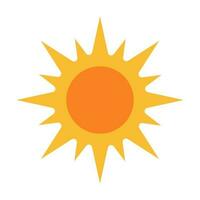 Sun icon vector for your web design, logo, UI. illustration