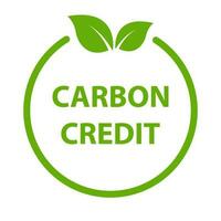 Carbon credit icon vector for graphic design, logo, website, social media, mobile app, UI illustration.