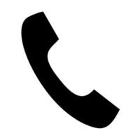 Phone handset telephone vector icon symbol flat style design for logo, UI.