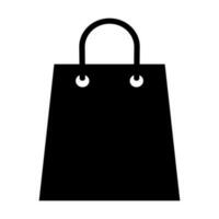 Shopping bag vector icon isolated on white background for graphic design, logo, web site, social media, mobile app, illustration
