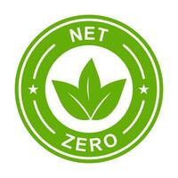 net zero carbon footprint icon vector emissions free  no atmosphere pollution CO2 neutral stamp for graphic design, logo, website, social media, mobile app, UI