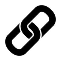 Link icon. Hyperlink chain symbol. Vector illustration on white background.Design for websites and mobile phone