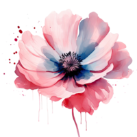 Aquarell Blume. Illustration ai generativ png