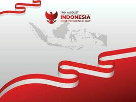 Dirgahayu Republik Indonesia Background Template vector