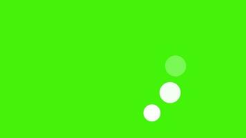 Circles Loading Icon Animation On Green Background video