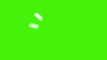 Rectangle Shape Loading Bar Icon Animation On Green Background video