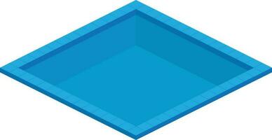 nadando piscina en isométrica diseño vector