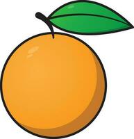 vector design of an orange