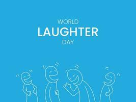 world laught day poster vector