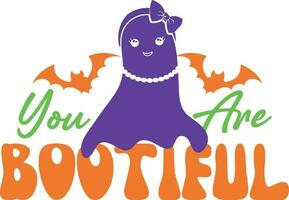 You are  bootiful Halloween gift shirt for girls vector