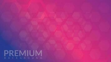 4K Gradient hexagon purple background vector