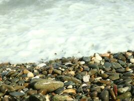 Beautiful beach waves photo