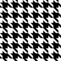 Black and white hounds tooth vector repeat pattern, seamless repeating background