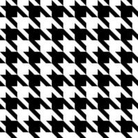 Black and white hounds tooth vector repeat pattern, seamless repeating background