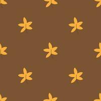 Seamless pattern with autumn maple leaves vector illustration