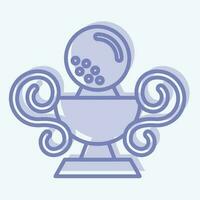 Icon Trophy. related to Golf symbol. two tone style. simple design editable. simple illustration vector