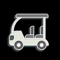 Icon Golf Cart. related to Golf symbol. glossy style. simple design editable. simple illustration vector