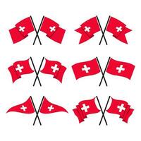 Suiza Primero de agosto nacional día. bandera antecedentes elemento diseño, suizo vector