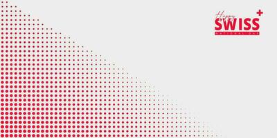 Switzerland 1st of August National Day. Banner Background Element Design, Swiss vector