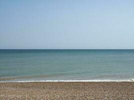 sea seen from beach photo