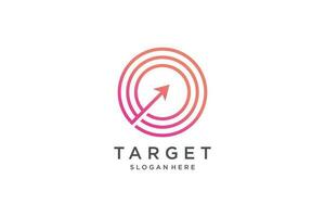 Target logo illustration modern creative unique simple vector