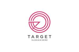 Target logo illustration modern creative unique simple vector