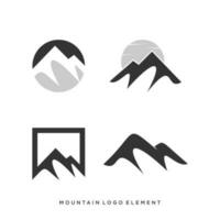 conjunto de montaña logo vector diseño elemento con creativo estilo