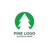 pino logo vector diseño idea con creativo estilo