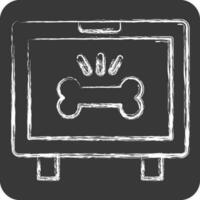 Icon Monitor. related to Orthopedic symbol. chalk Style. simple design editable. simple illustration vector