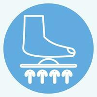 Icon Orthotics. related to Orthopedic symbol. blue eyes style. simple design editable. simple illustration vector