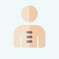 Icon Posture. related to Orthopedic symbol. flat style. simple design editable. simple illustration vector