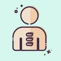 Icon Posture. related to Orthopedic symbol. MBE style. simple design editable. simple illustration vector