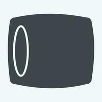 Icon Pillow. related to Orthopedic symbol. glyph style. simple design editable. simple illustration vector
