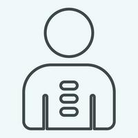 Icon Posture. related to Orthopedic symbol. line style. simple design editable. simple illustration vector