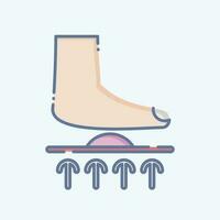 Icon Orthotics. related to Orthopedic symbol. doodle style. simple design editable. simple illustration vector