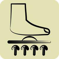 Icon Orthotics. related to Orthopedic symbol. hand drawn style. simple design editable. simple illustration vector