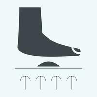 Icon Orthotics. related to Orthopedic symbol. glyph style. simple design editable. simple illustration vector