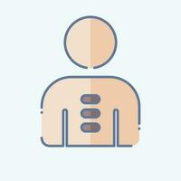 Icon Posture. related to Orthopedic symbol. doodle style. simple design editable. simple illustration vector