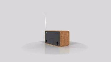 3d Rendering Of Radio Object video