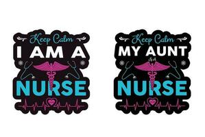 Nurse Stickers quotes cut files vector