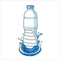 Plastic water bottle icon, refreshing blue liquid isolated 24730274 Vector  Art at Vecteezy