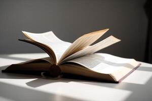 the wind blows the book, knowledge day photo