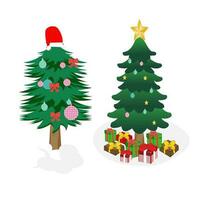 Imágenes Prediseñadas de árbol de Navidad vector