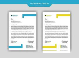 Letterhead Design, Modern Business Letterhead Design  template pro vector