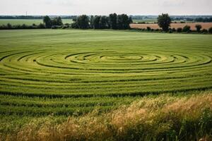 Crop Circles generative ai photo