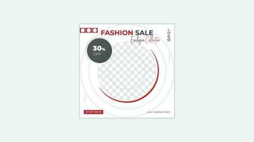 Modern fashion sale social media post and web banner post design vector template, square size.,Suitable for social media post and web ads.