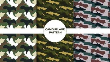 Camouflage pattern design vector template