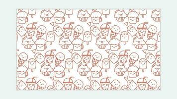 Modern  food pattern vector template, stylish abstract design, for wallpapers, textile, packaging, design of luxury products.