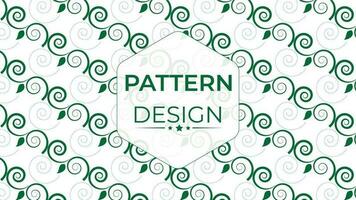 Modern floral pattern design vector template.